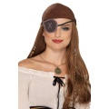 Pirátská klapka přes oko s ozdobou