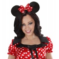 Červená čelenka s mašlí a ušima Minnie