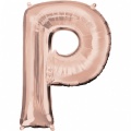 Nafukovací fóliový balónek rosegold - P